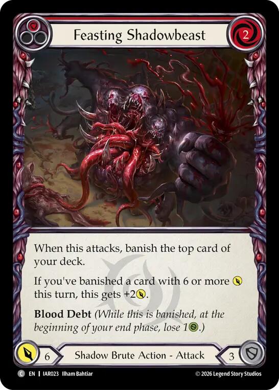 Feasting Shadowbeast (Red) card image
