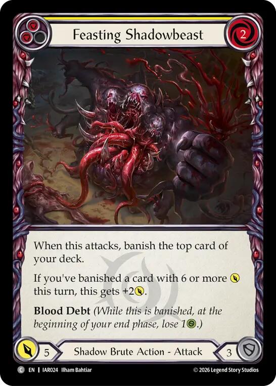 Feasting Shadowbeast (Yellow) card image