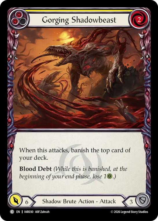 Gorging Shadowbeast (Yellow) card image