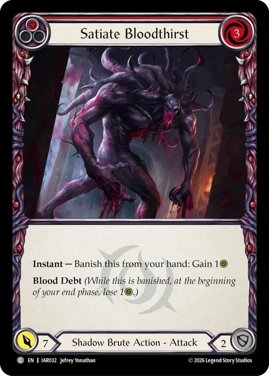 Satiate Bloodthirst (Red) card image
