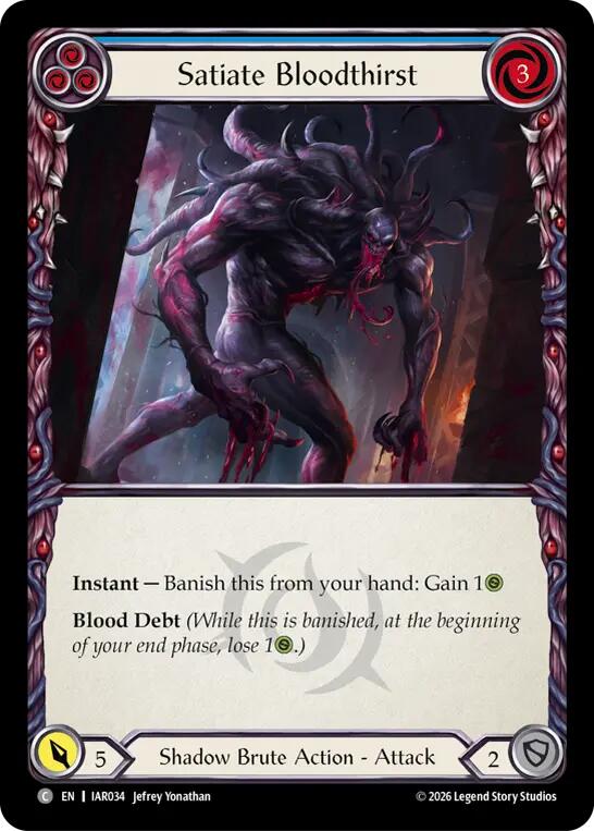 Satiate Bloodthirst (Blue) card image