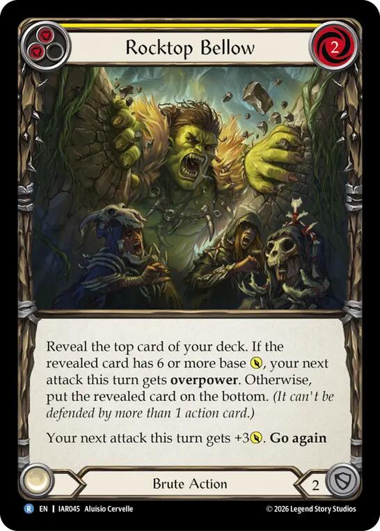 Rocktop Bellow (Yellow) card image