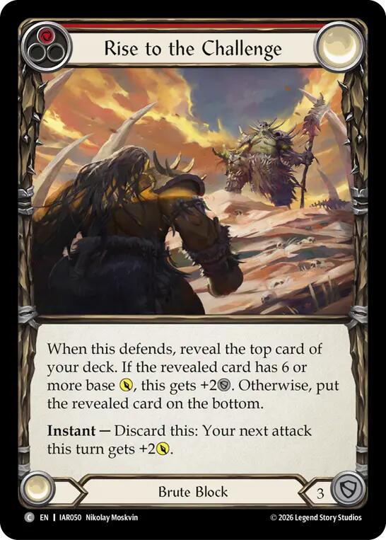 Rise to the Challenge (Red) card image