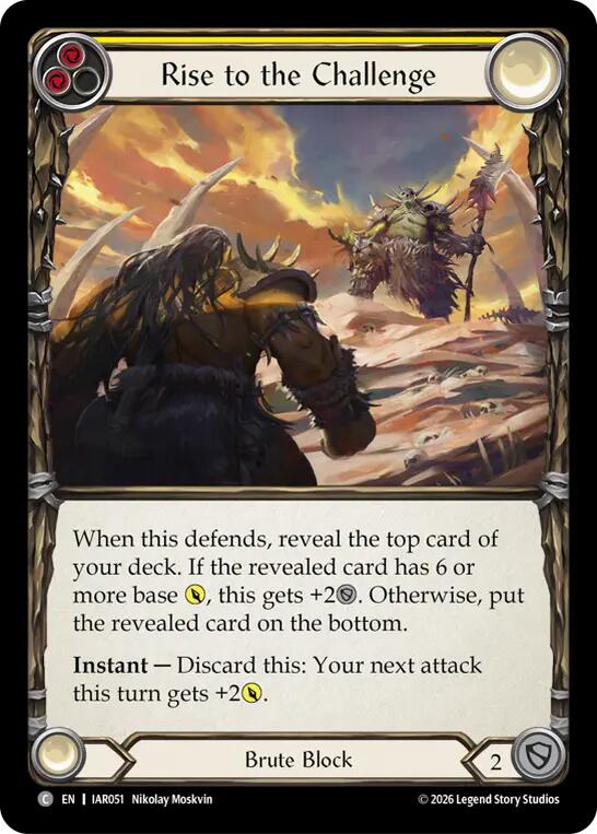 Rise to the Challenge (Yellow) card image