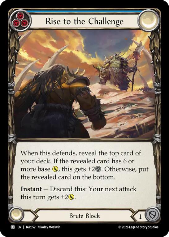 Rise to the Challenge (Blue) card image