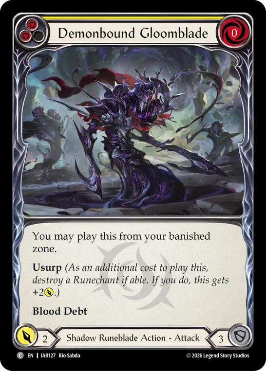 Demonbound Gloomblade (Yellow) card image