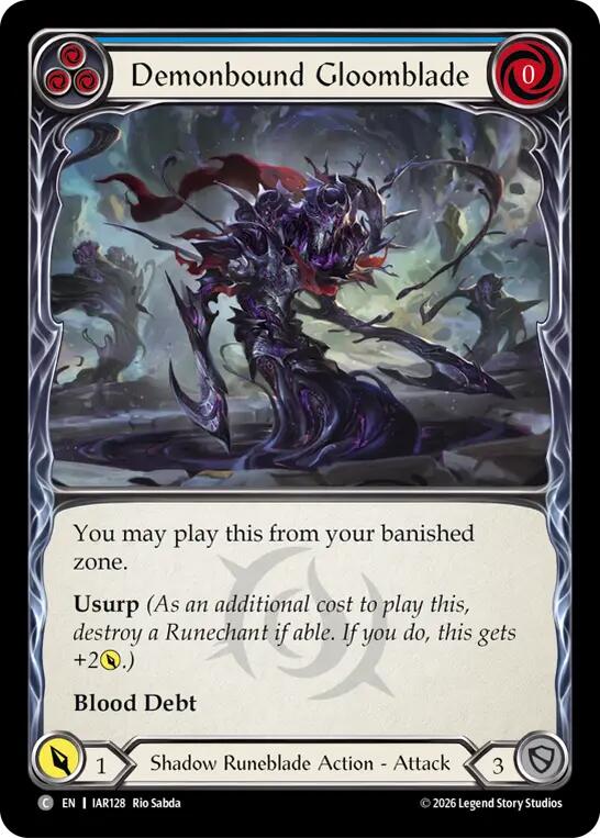 Demonbound Gloomblade (Blue) card image