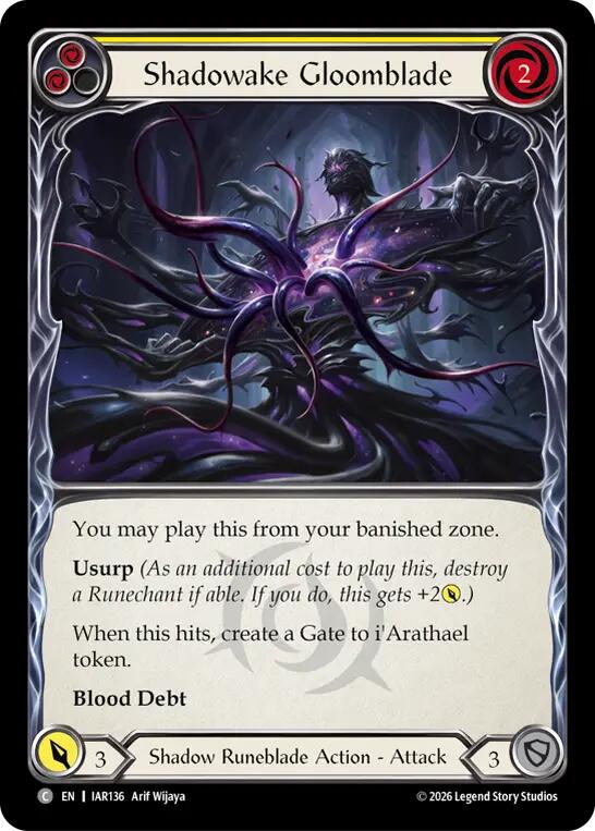 Shadowake Gloomblade (Yellow) card image
