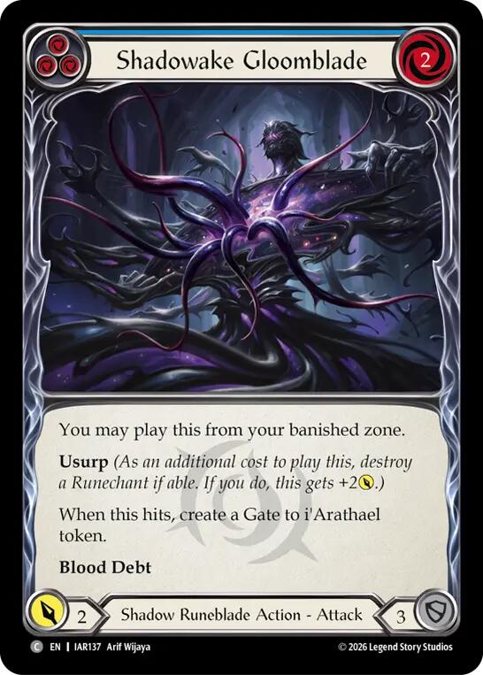 Shadowake Gloomblade (Blue) card image