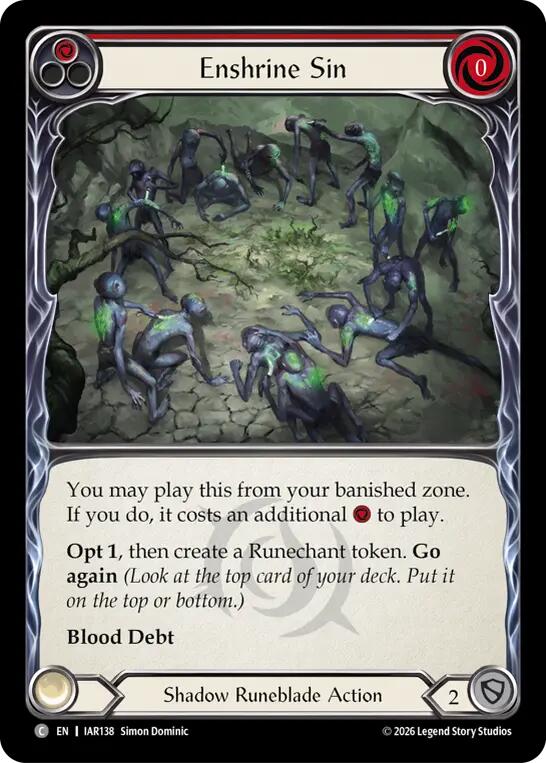 Enshrine Sin (Red) card image