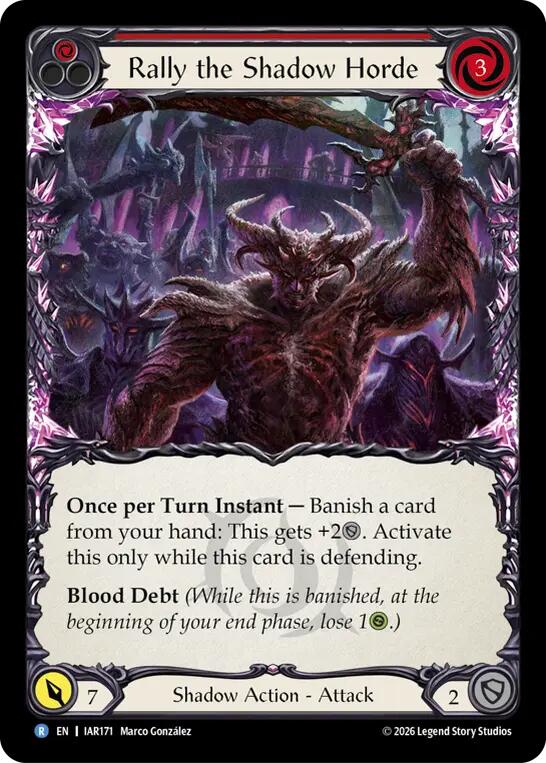 Rally the Shadow Horde (Red) card image