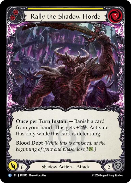 Rally the Shadow Horde (Yellow) card image