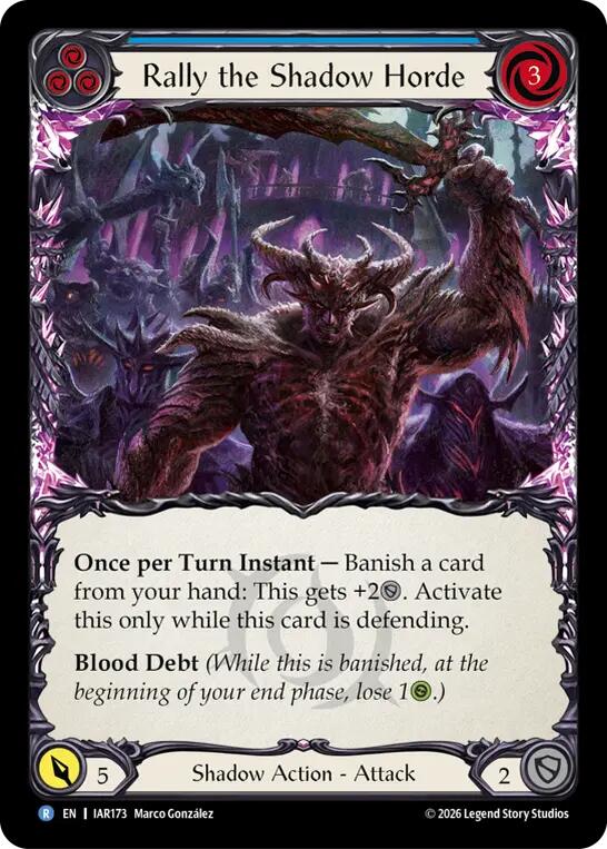 Rally the Shadow Horde (Blue) card image