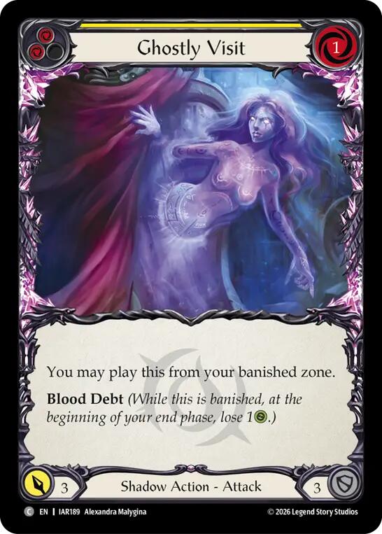 Ghostly Visit (Yellow) card image