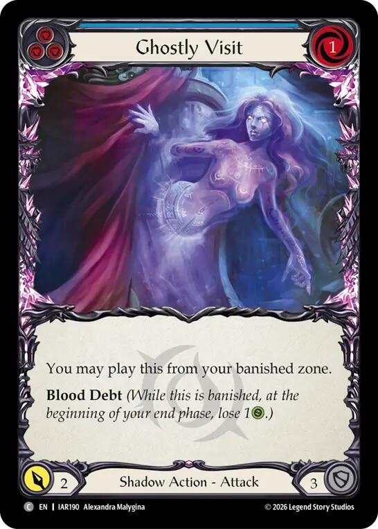 Ghostly Visit (Blue) card image