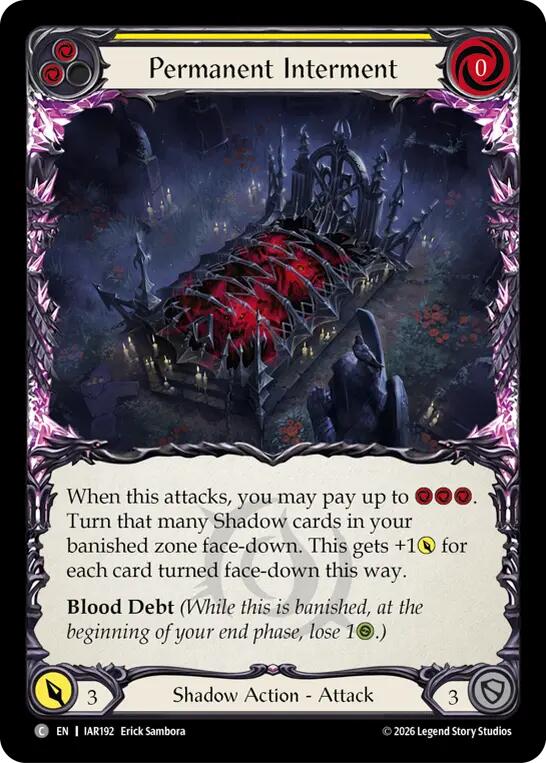 Permanent Interment (Yellow) card image