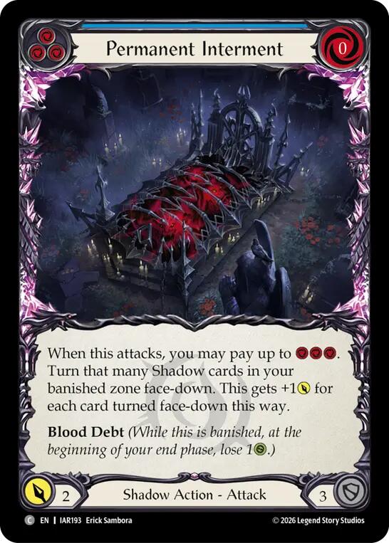 Permanent Interment (Blue) card image