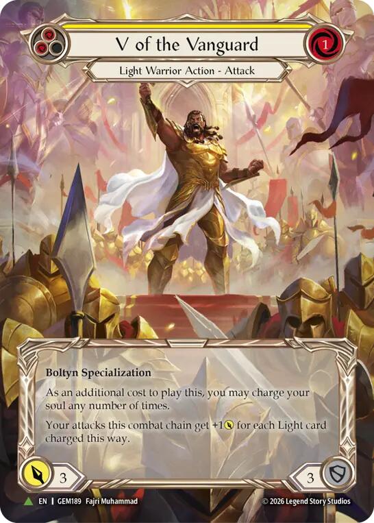 V of the Vanguard (Marvel) card image