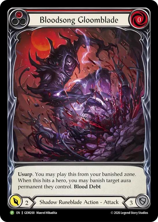 Bloodsong Gloomblade card image