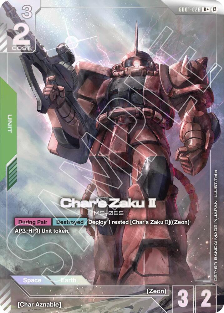 Char's Zaku II (R+) card image