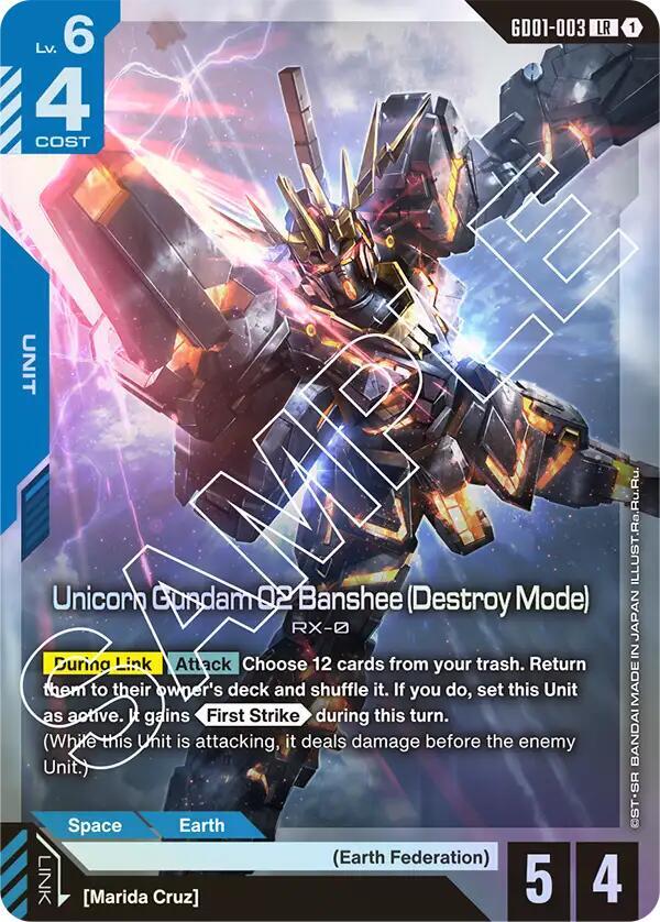 Unicorn Gundam 02 Banshee (Destroy Mode) card image