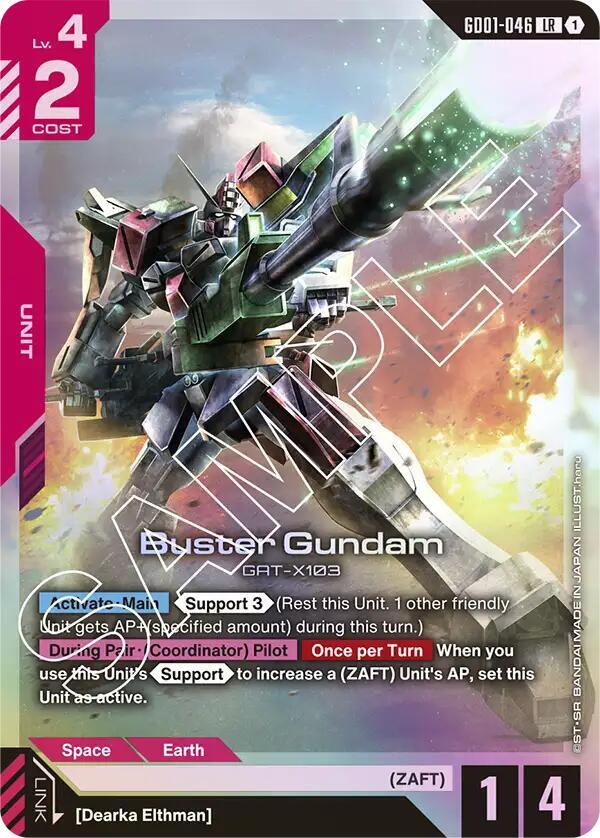 Buster Gundam card image