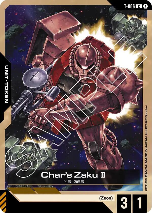 Char's Zaku II (T-006) Token card image