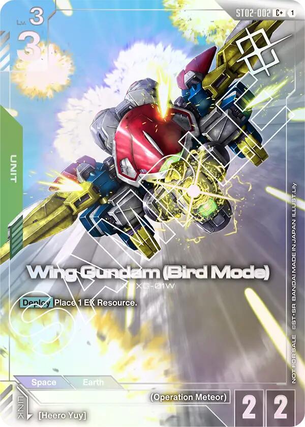 Wing Gundam (Bird Mode) (Store Tournament Winner Pack 01) card image
