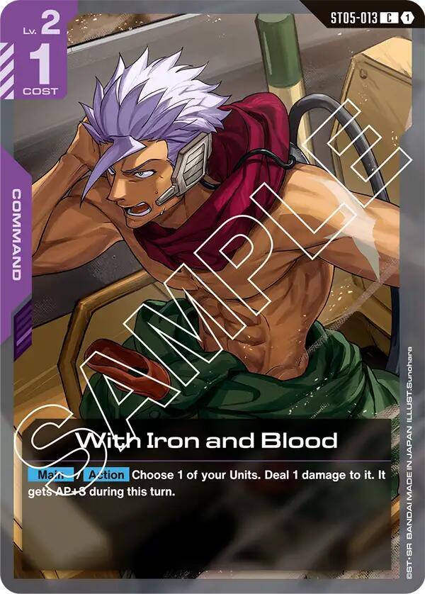 With Iron and Blood card image