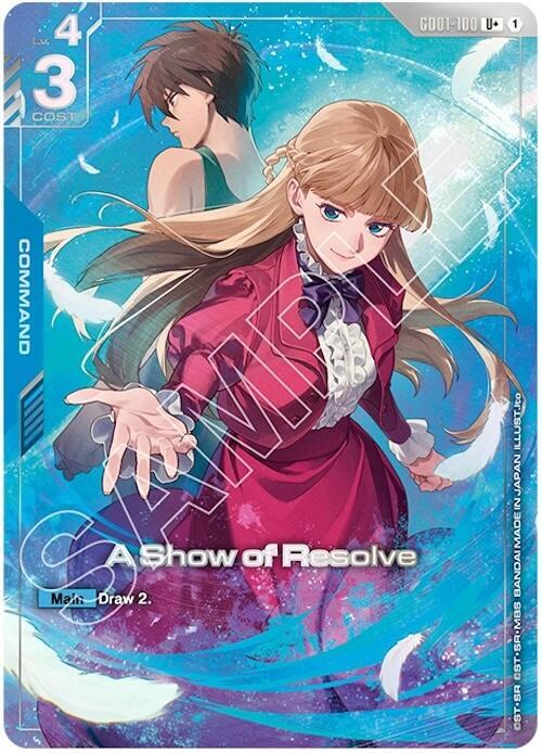 A Show of Resolve (U+) (Premium Accessory Set - Mobile Suit Gundam Wing) card image