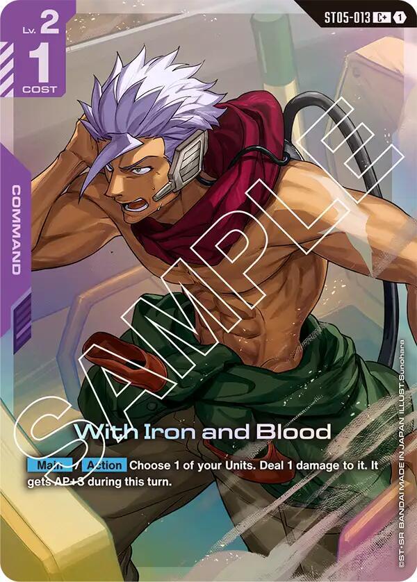 With Iron and Blood (C+) card image