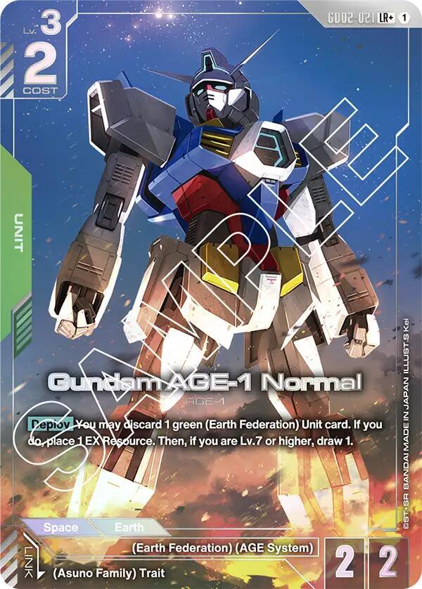 Gundam AGE-1 Normal (LR+) card image