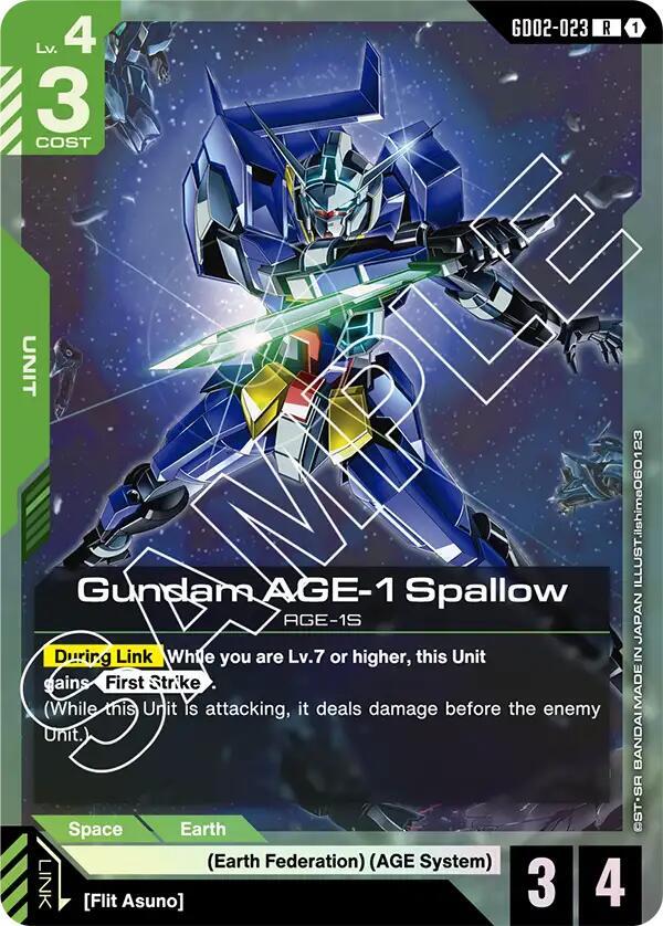 Gundam AGE-1 Spallow card image