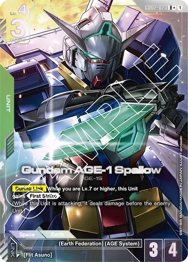 Gundam AGE-1 Spallow (R+) card image