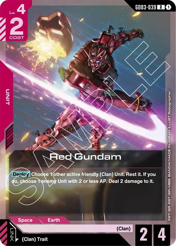 Red Gundam card image