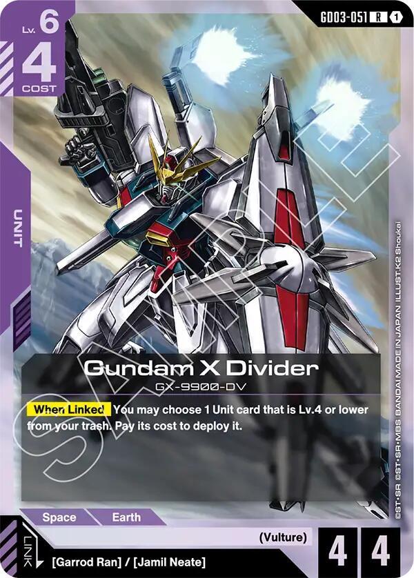 Gundam X Divider card image
