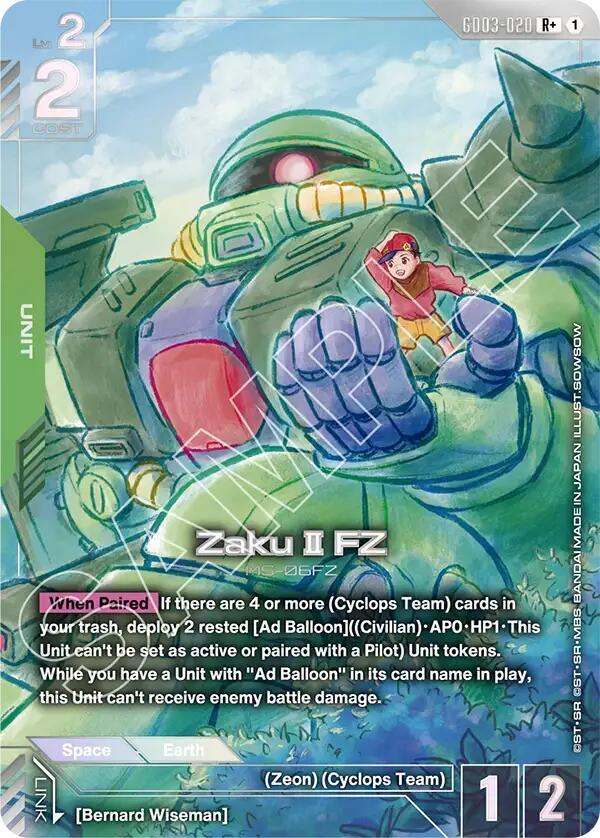 Zaku II FZ (R+) card image