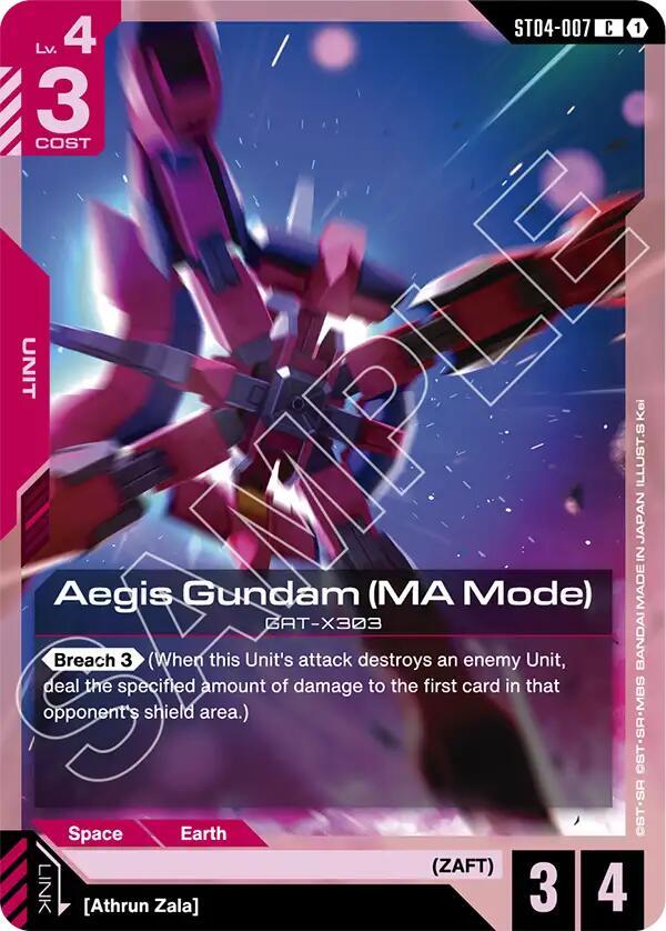 Aegis Gundam (MA Mode) card image