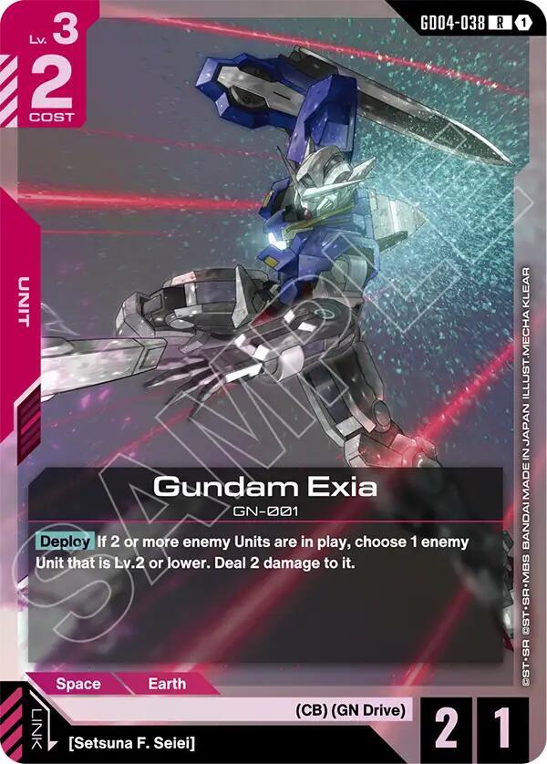 Gundam Exia (GD04-038) card image