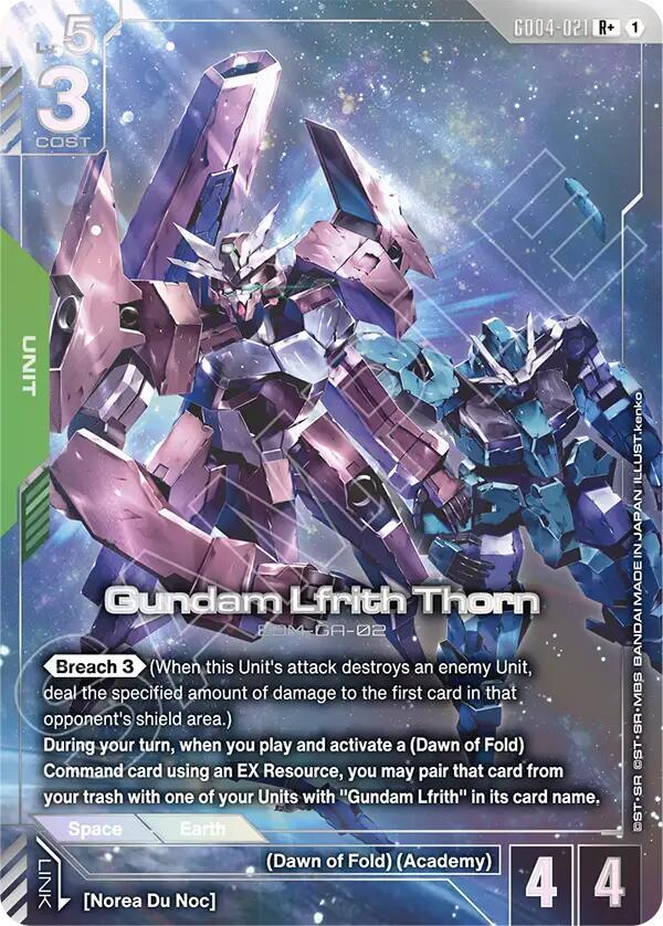 Gundam Lfrith Thorn (R+) card image