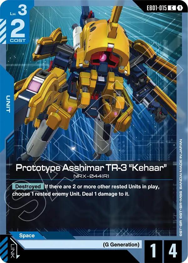 Prototype Asshimar TR-3 "Kehaar" card image