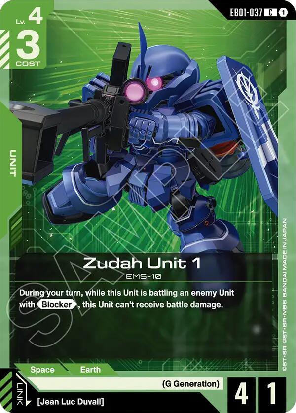 Zudah Unit 1 card image
