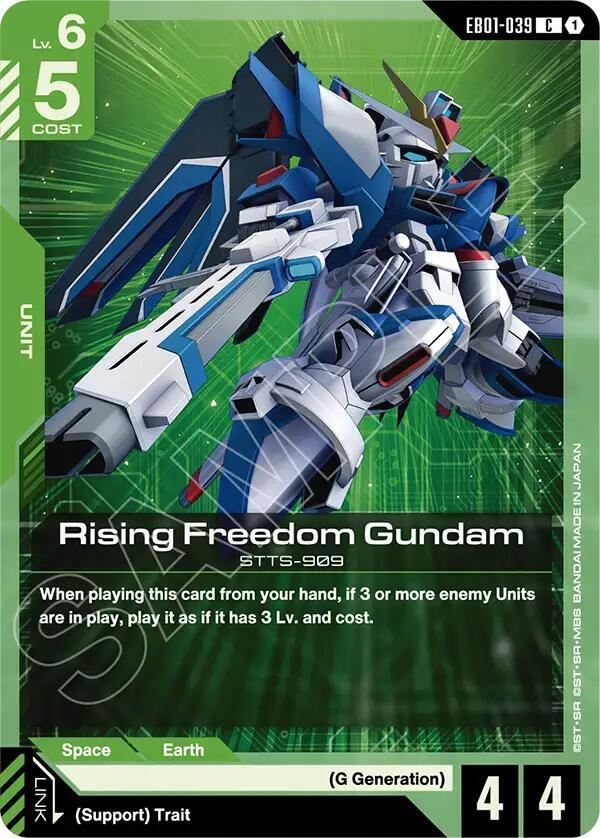 Rising Freedom Gundam card image