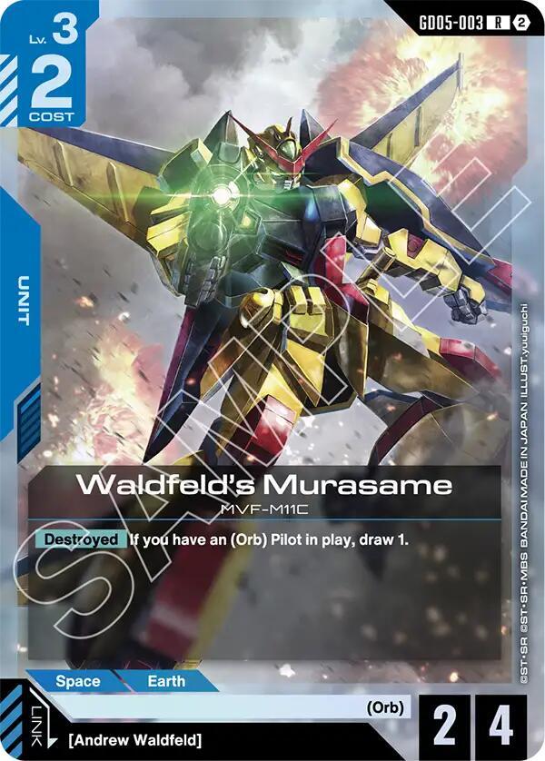 Waldfeld's Murasame card image