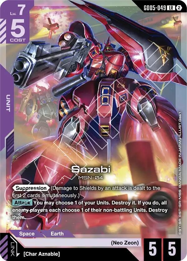 Sazabi (GD05-049) card image