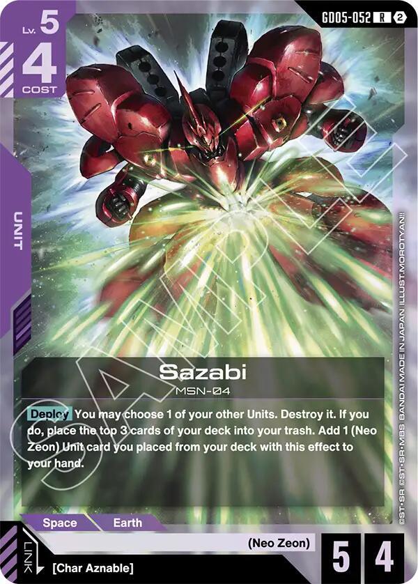 Sazabi (GD05-052) card image