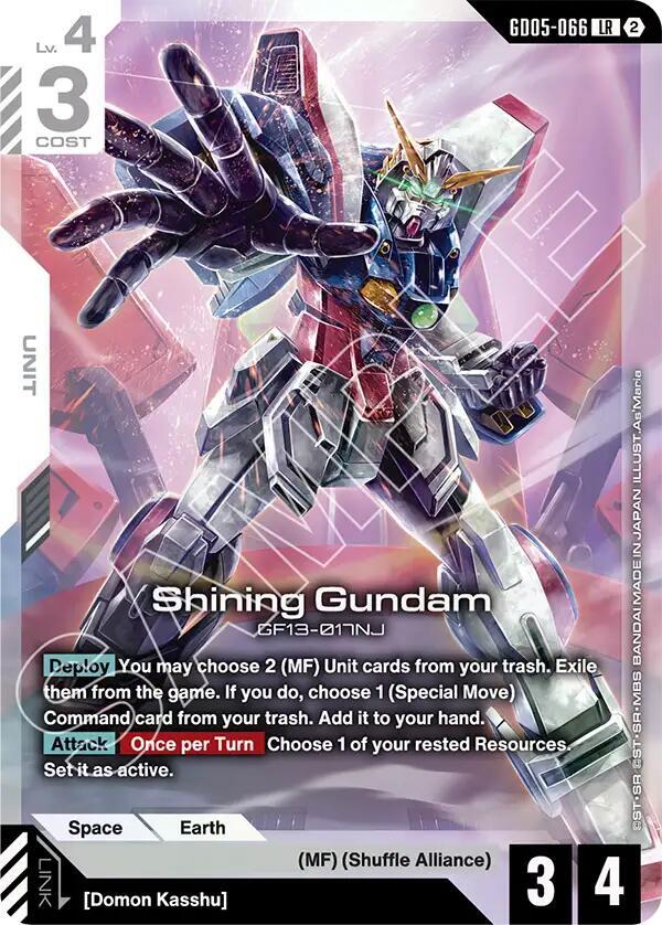 Shining Gundam (GD05-066) card image