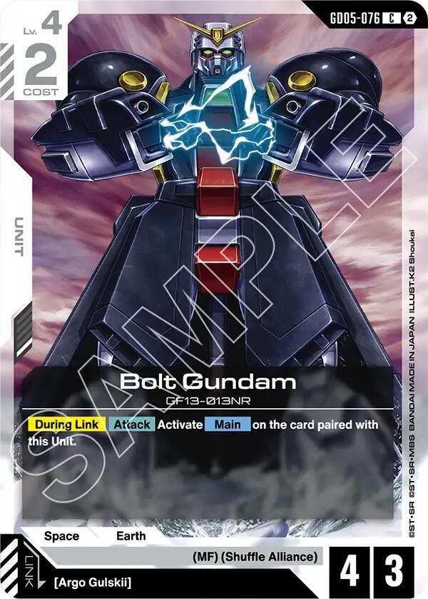 Bolt Gundam card image