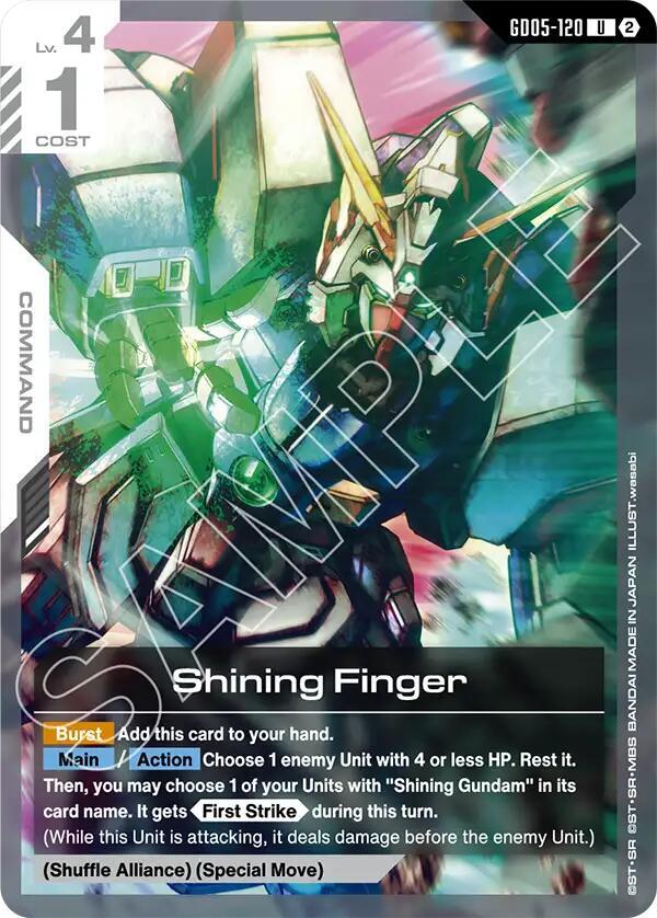 Shining Finger (GD05-120) card image