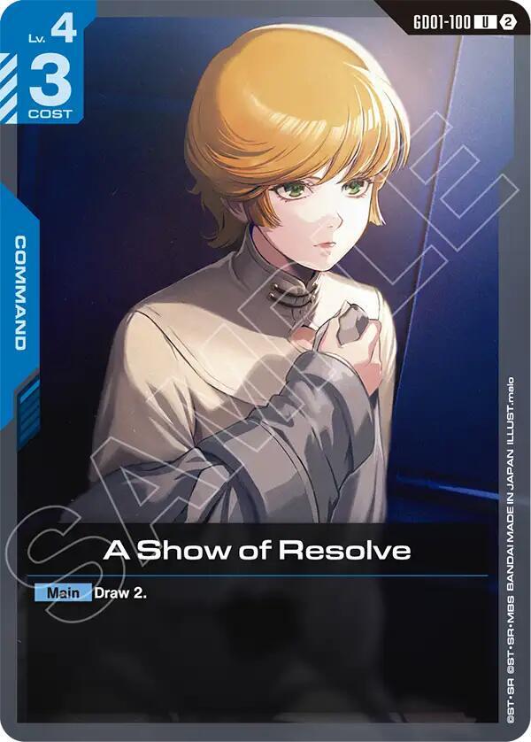 A Show of Resolve card image
